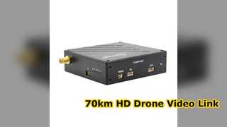 Transmissor Full HD COFDM de link de vídeo de drone de 40-70 km