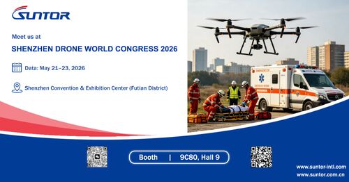 Latest company news about A SUNTOR exporá no Congresso Mundial de Drones de Shenzhen 2026