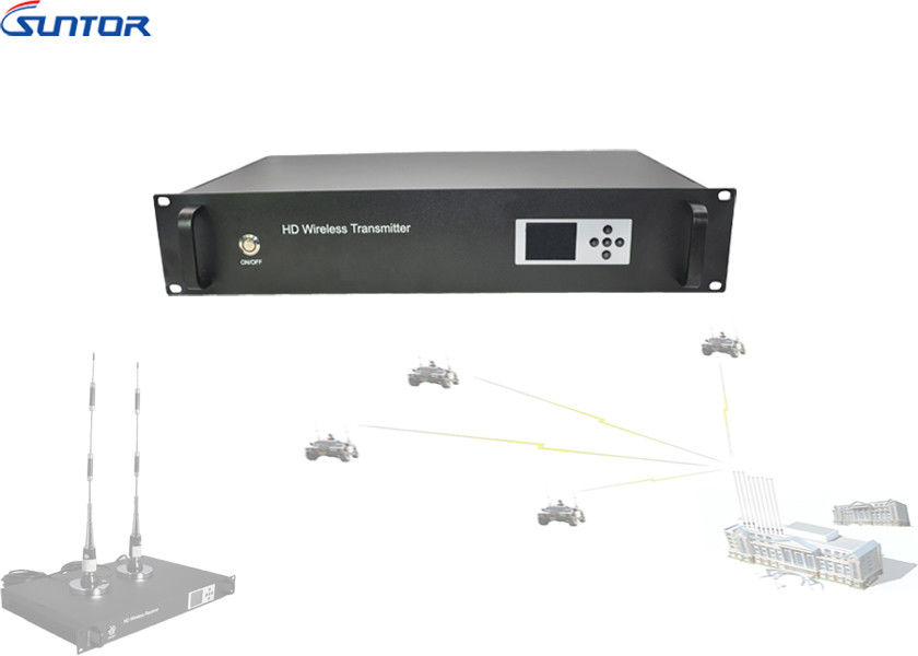 Remote Control COFDM Video Transmitter , Vehicle Mounted Wireless Video Transmission System