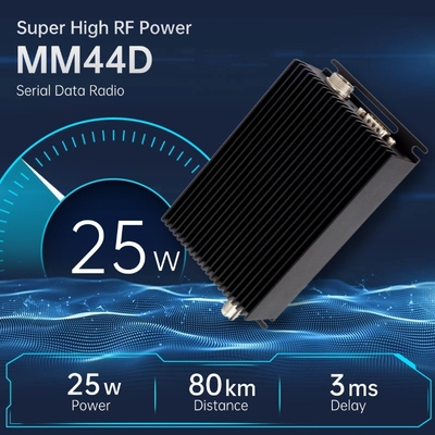 MM44D Super Alta Potência 25Watt 50KM ~ 80KM Serial Data Radio Data Link DTL RS232 / RS485 / TTL